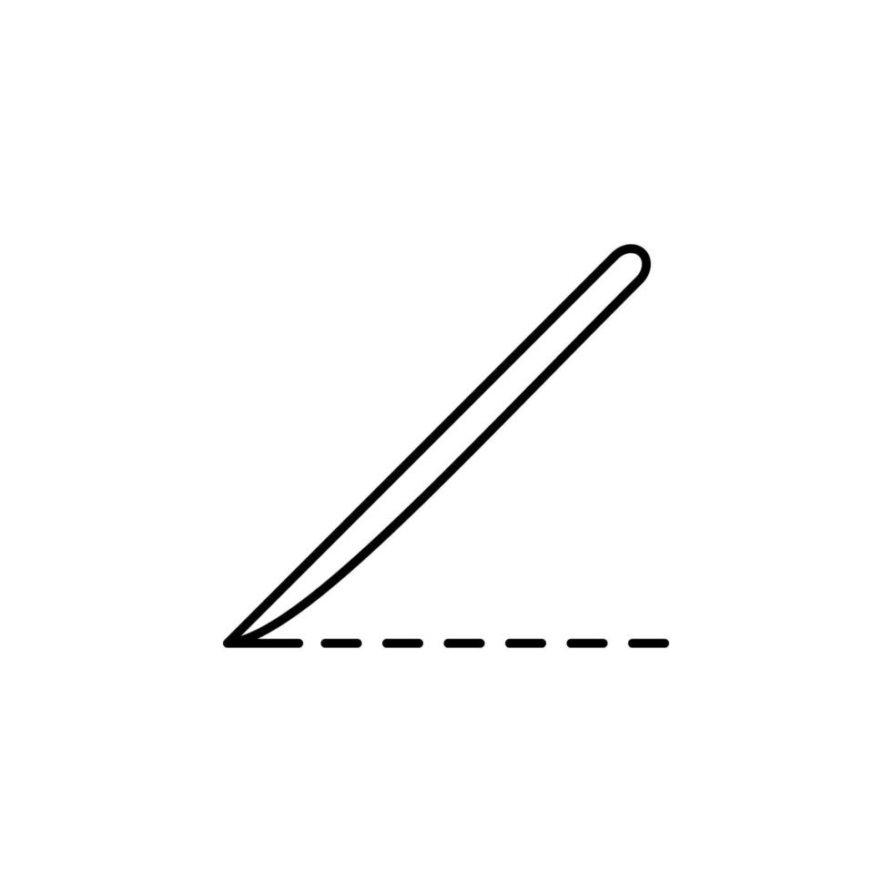 kirurgisk kniv linje vektor ikon illustration
