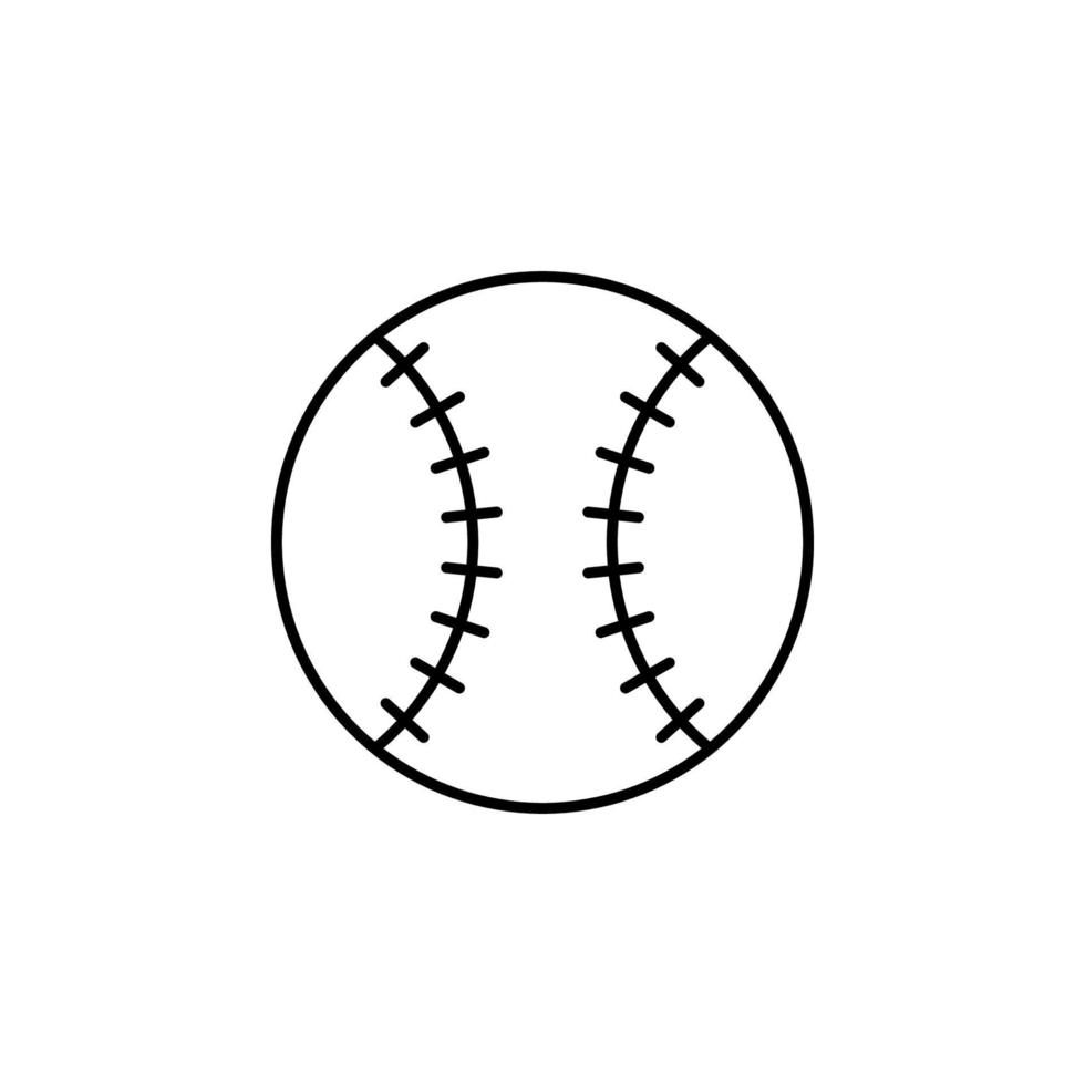 Baseball Ball Vektor Symbol Illustration