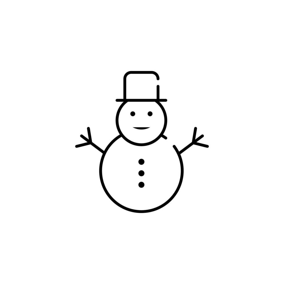 Schneemann Vektor Symbol Illustration