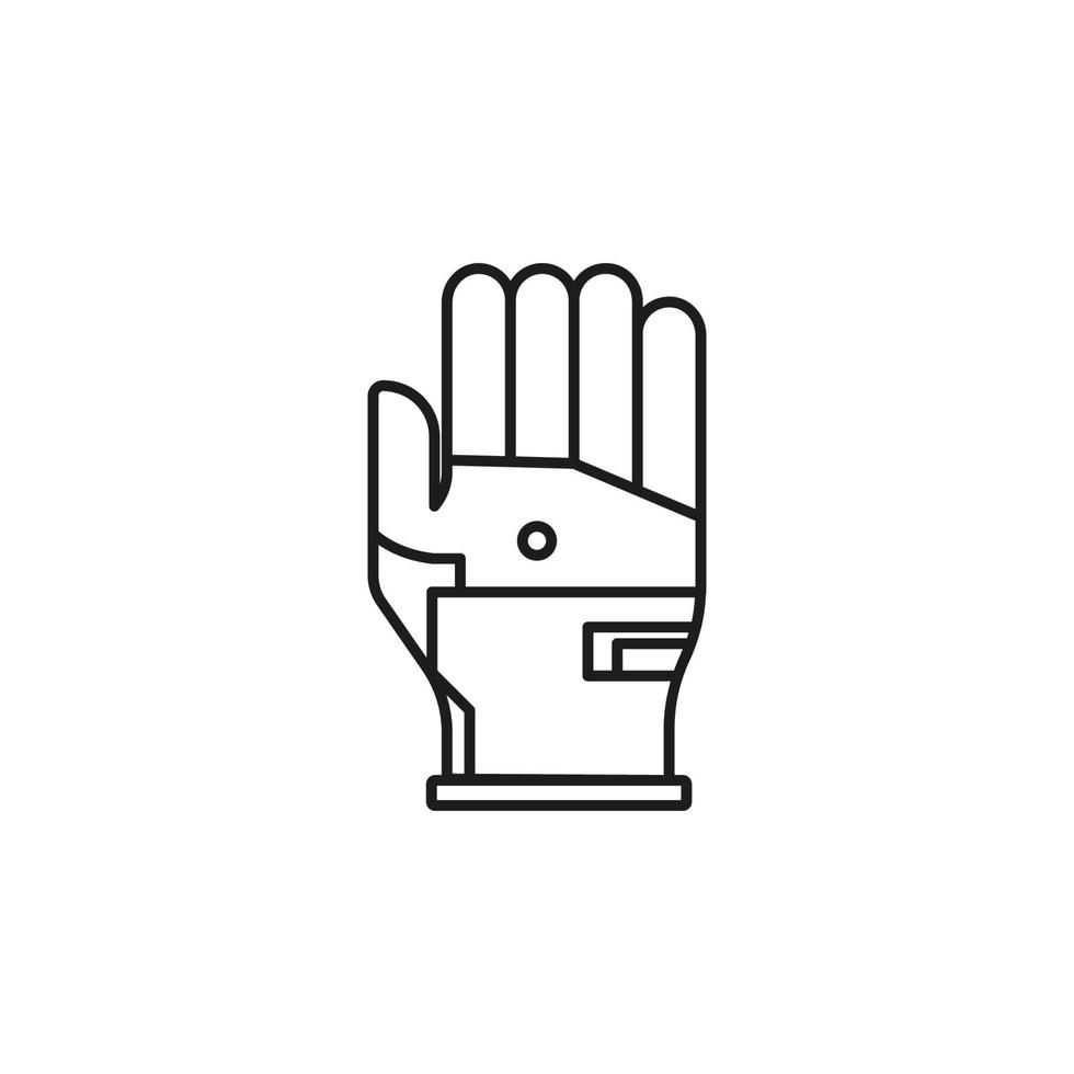 Handschuhe, Rennen Vektor Symbol Illustration