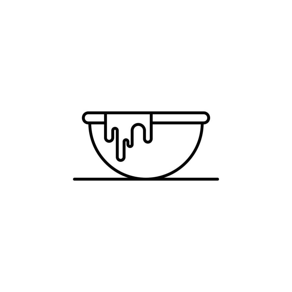 skål, soppa, måltid vektor ikon illustration