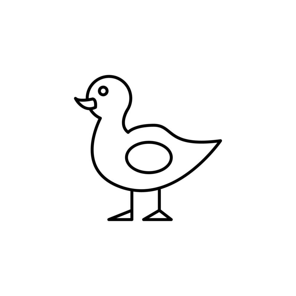 Bauernhof Ente Vektor Symbol Illustration