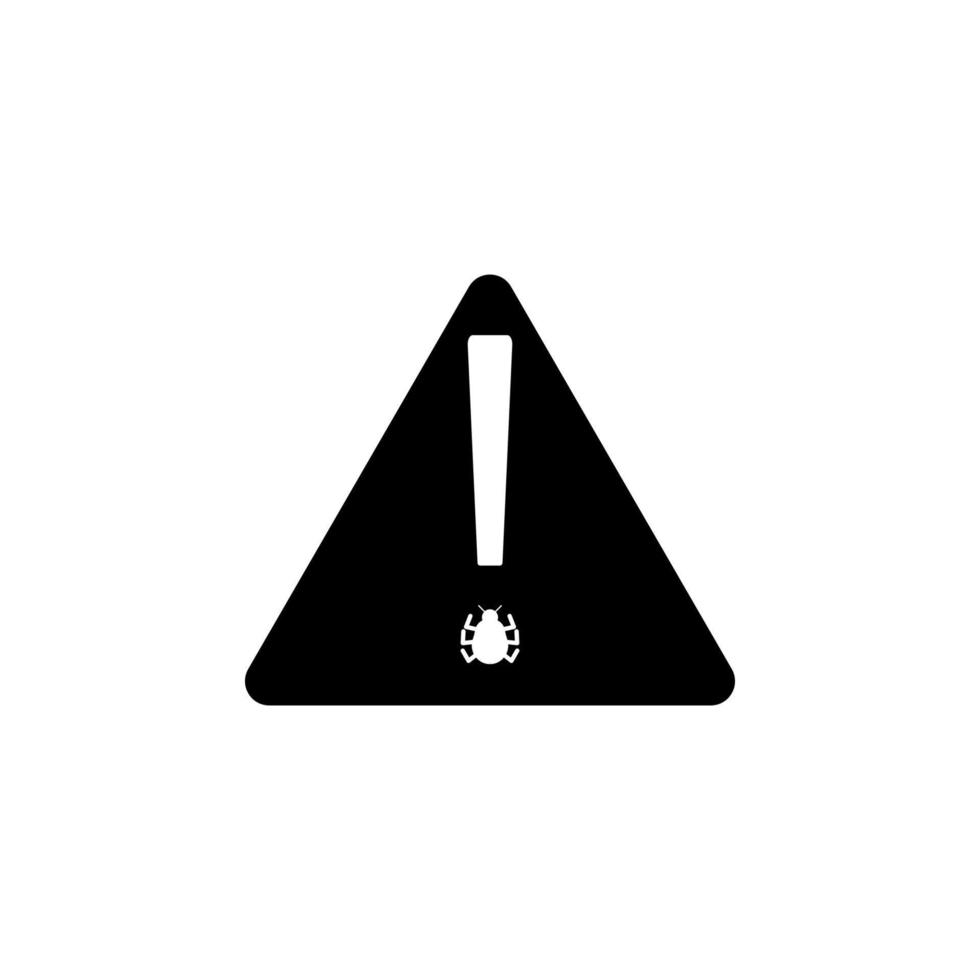 vorsichtig Virus Vektor Symbol Illustration