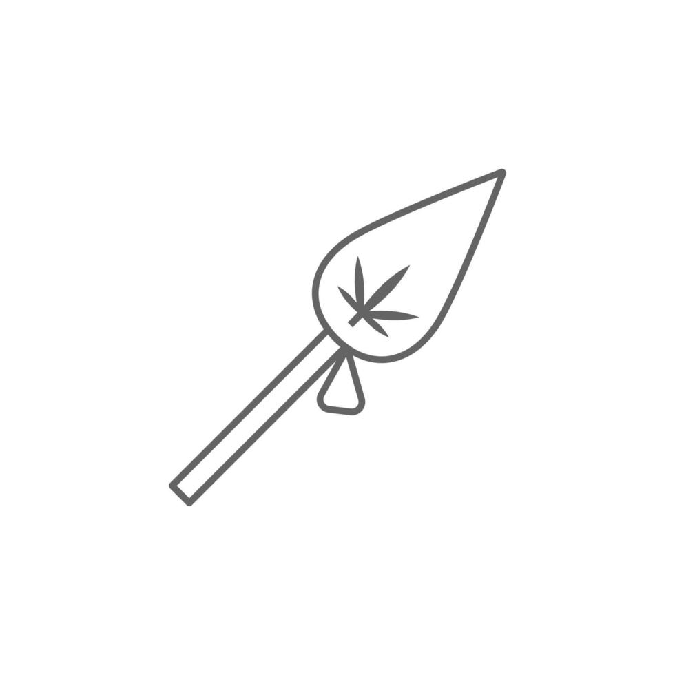 tulpan, marijuana vektor ikon illustration