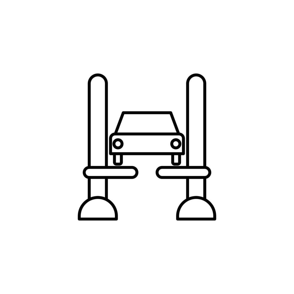 Auto Bedienung Vektor Symbol Illustration