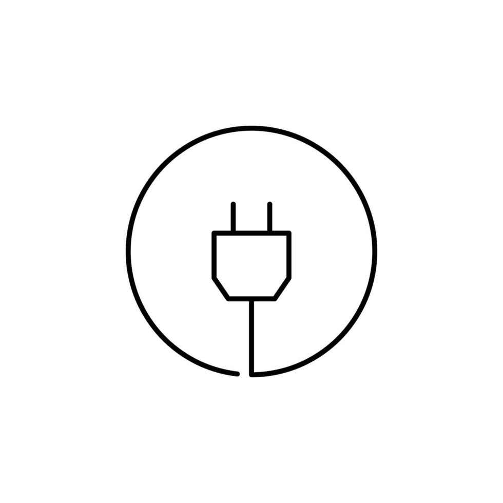 Stecker Vektor Symbol Illustration