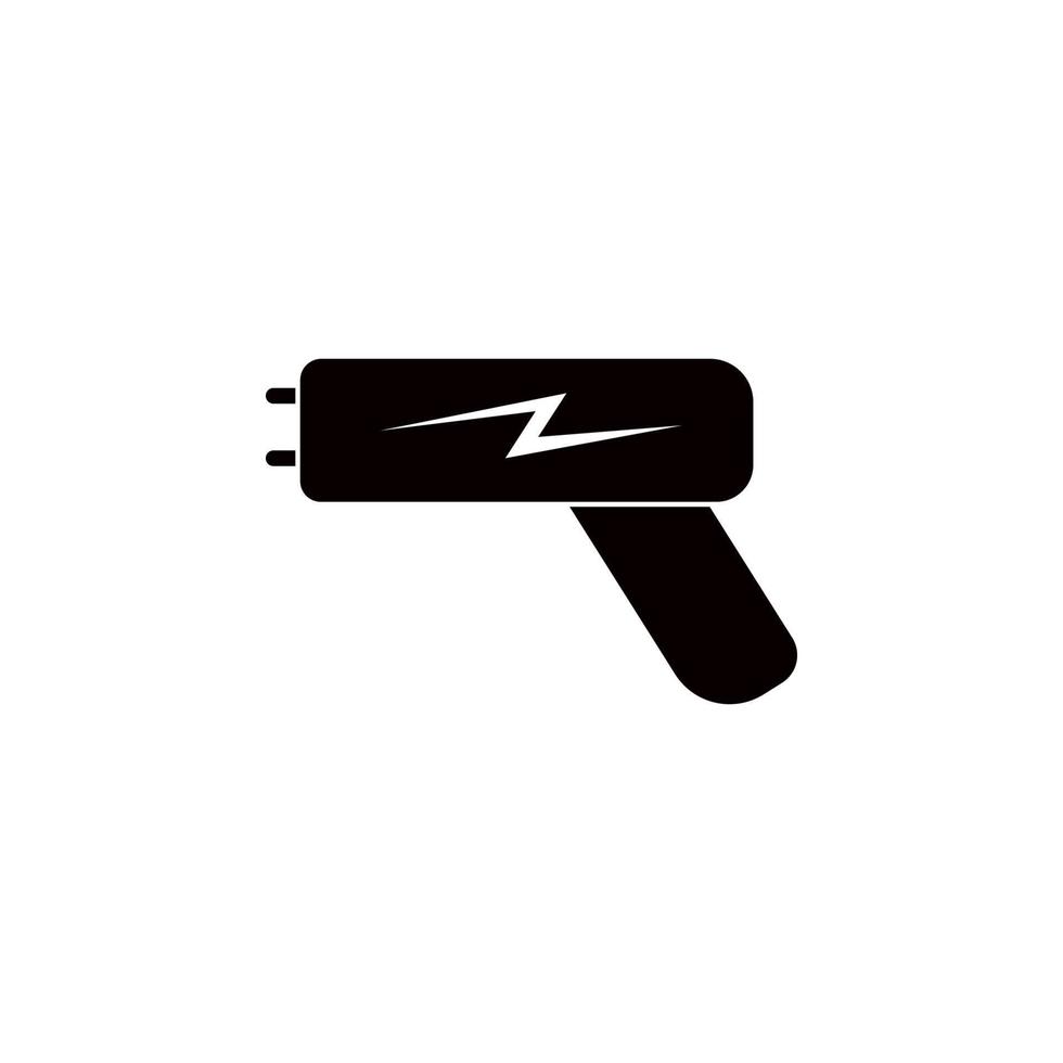 polis elektrisk rysare vektor ikon illustration