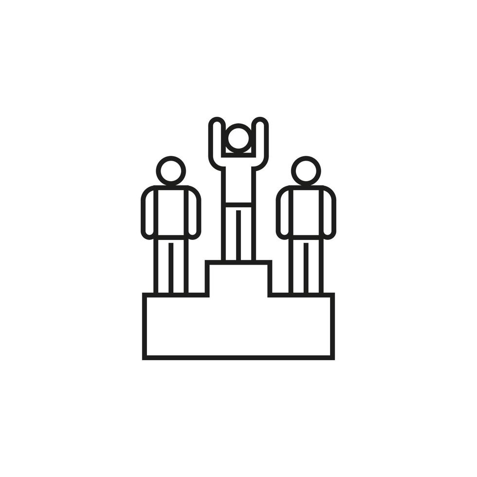 Podium, Rennen Vektor Symbol Illustration