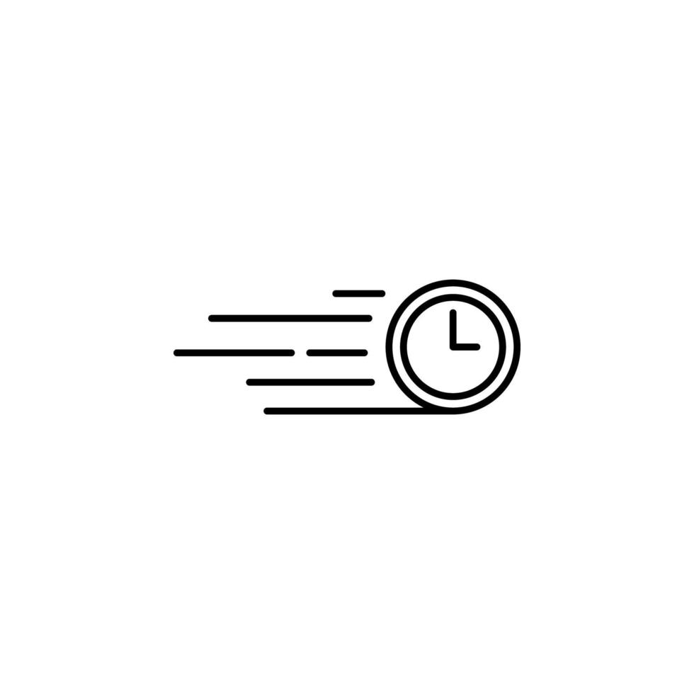 tid hastighet vektor ikon illustration