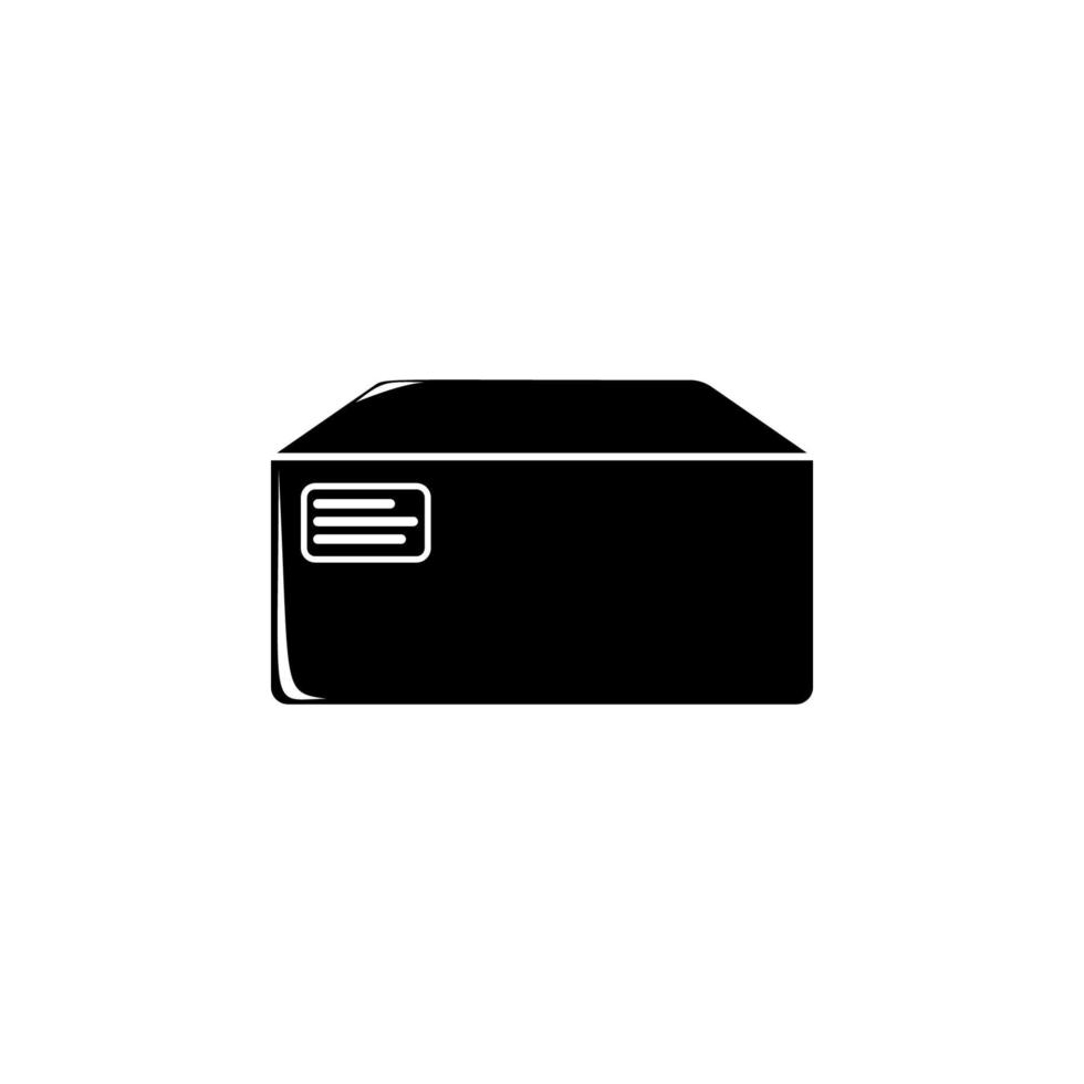 förpackning låda vektor ikon illustration