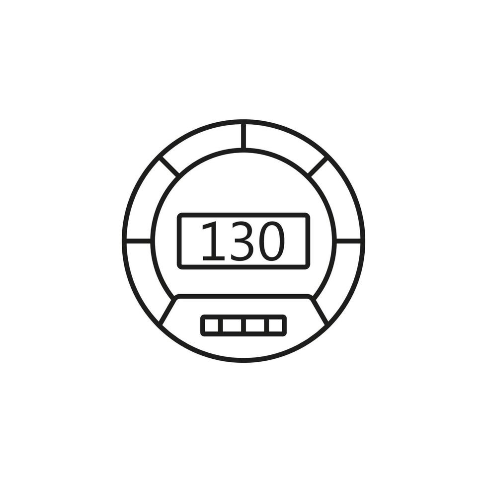 Tachometer, Rennen Vektor Symbol Illustration