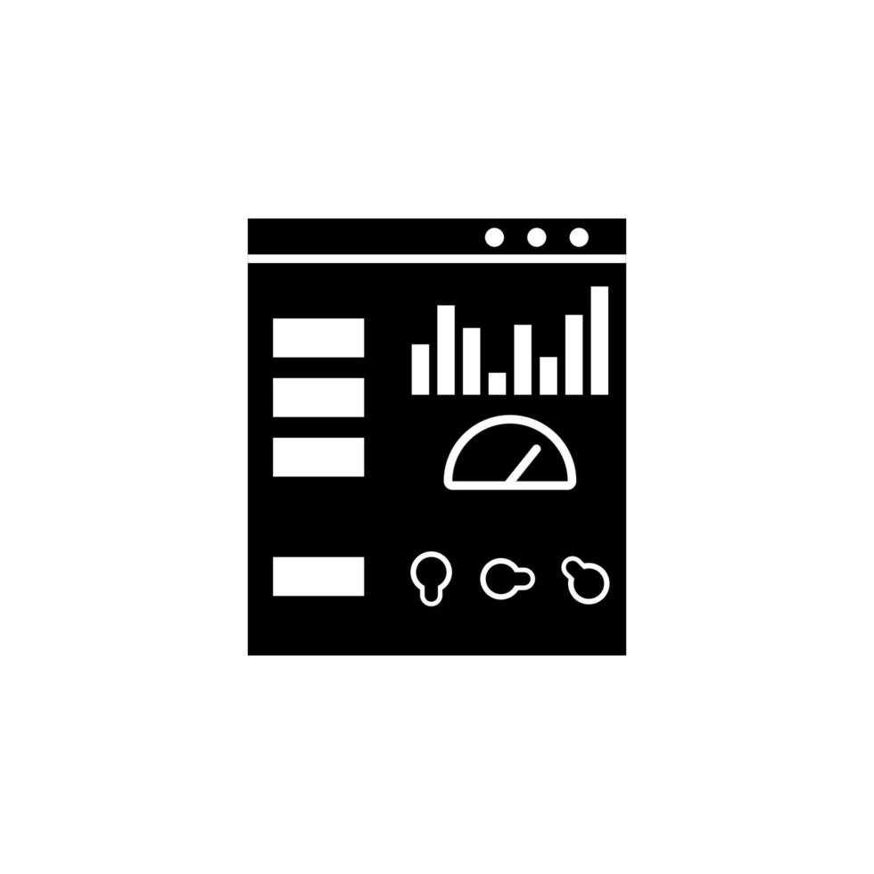 Netz Entwicklung, Administrator Steuerung Panel Vektor Symbol Illustration