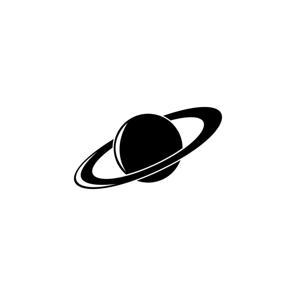 Planet Saturn Vektor Symbol Illustration