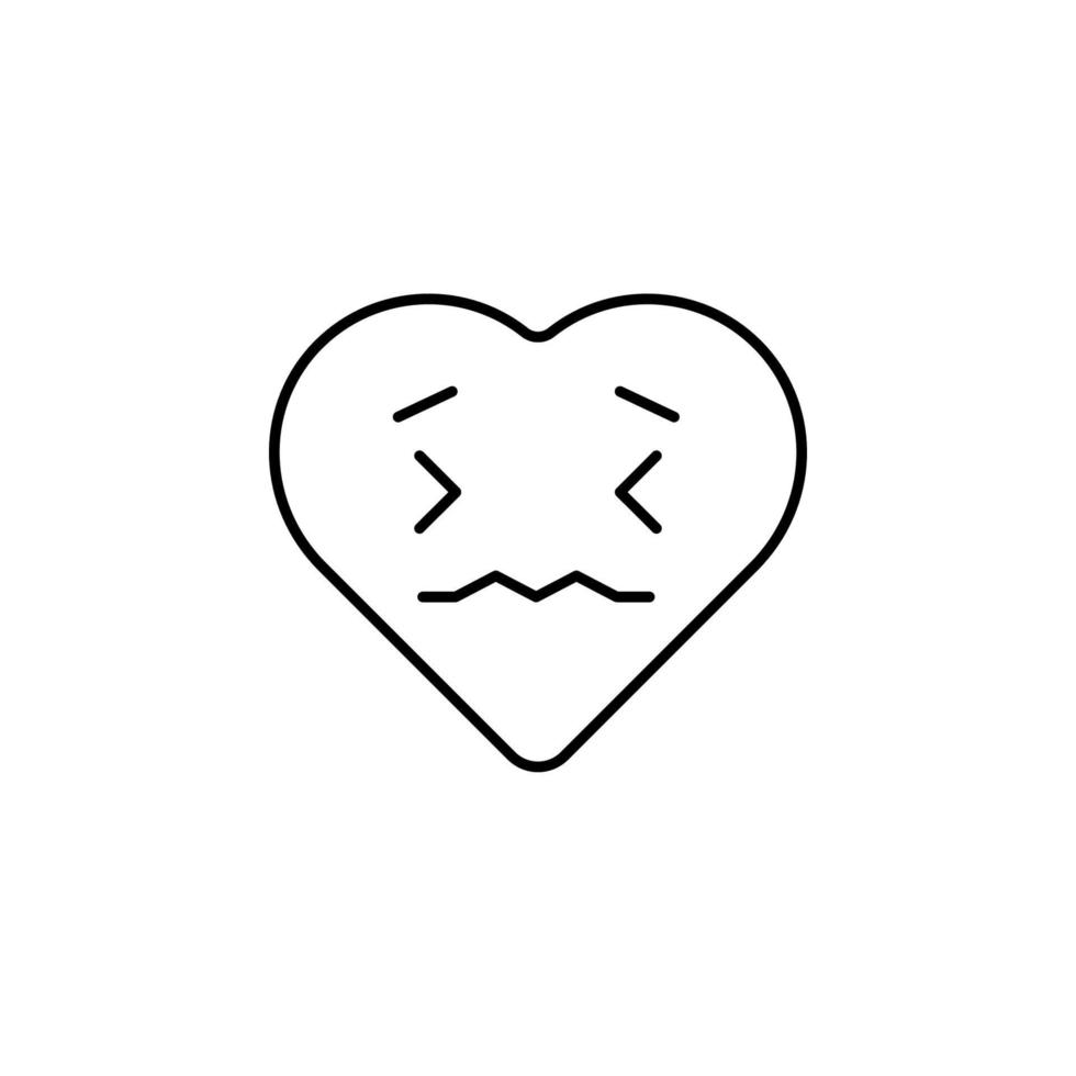 angeekelt Emoji Vektor Symbol Illustration