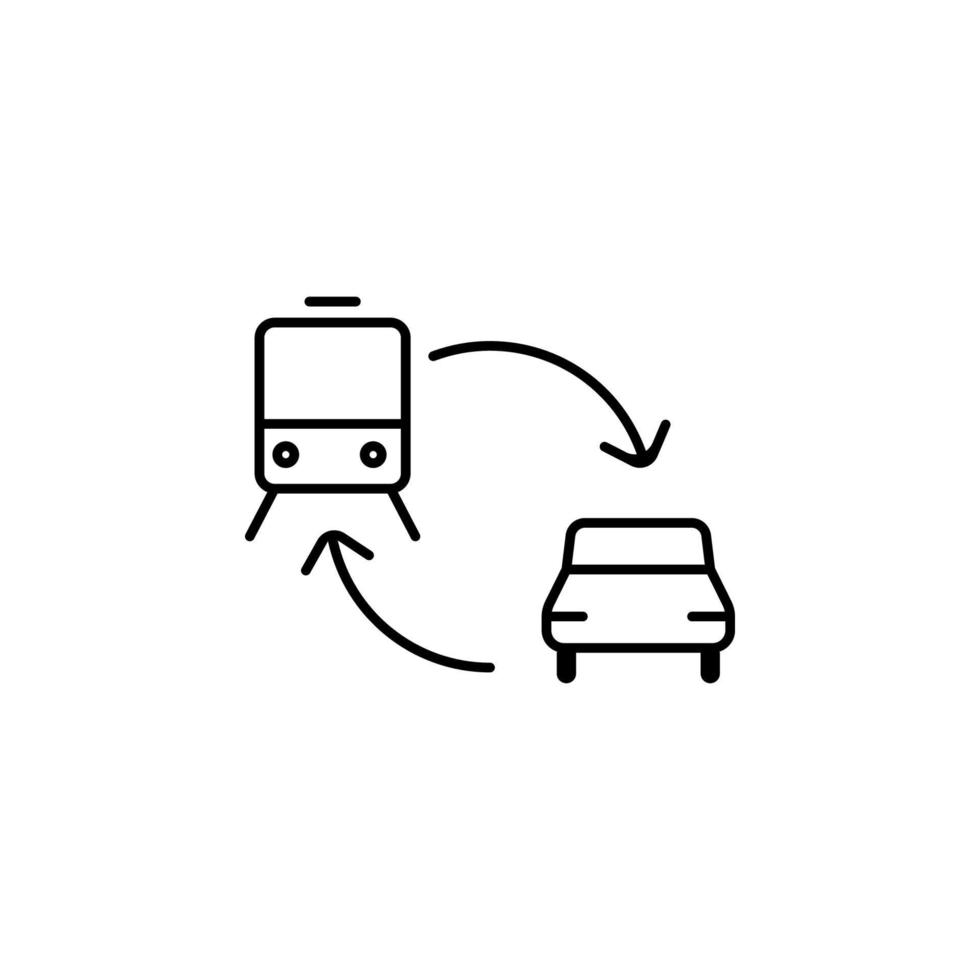 Veränderung von Transport Vektor Symbol Illustration