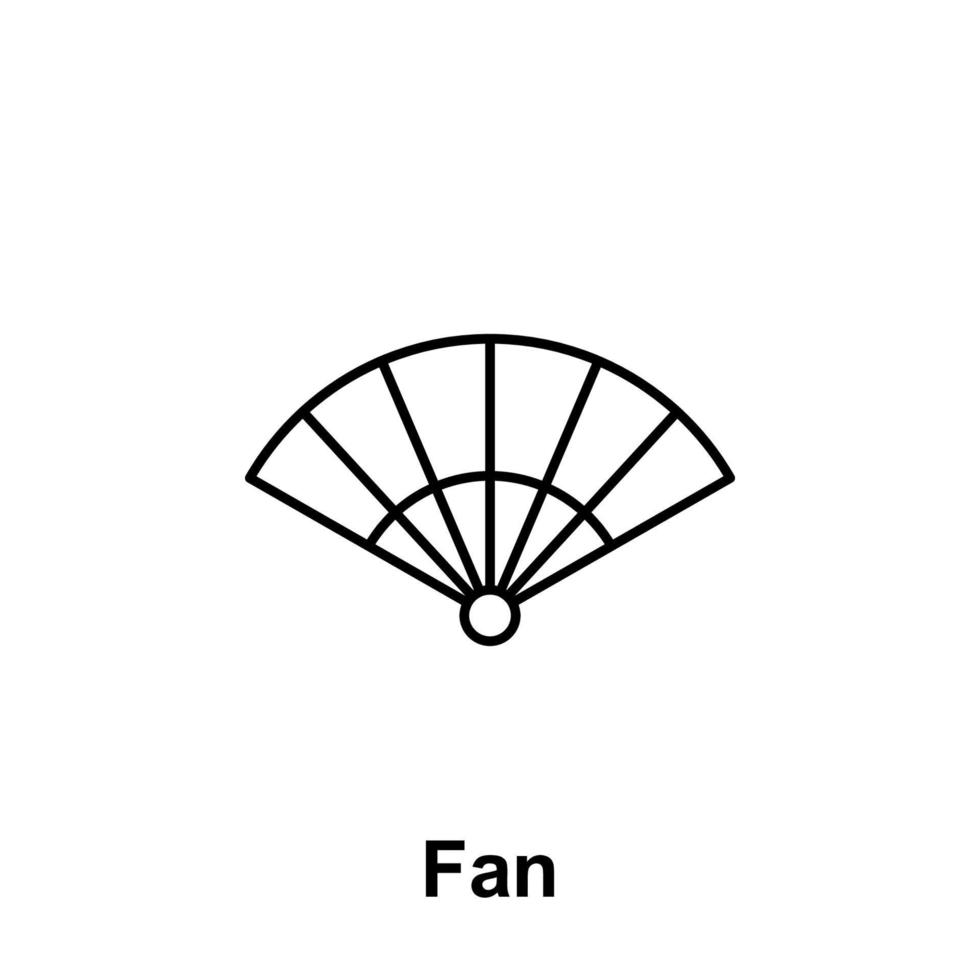 Fan-Vektor-Symbol-Illustration vektor