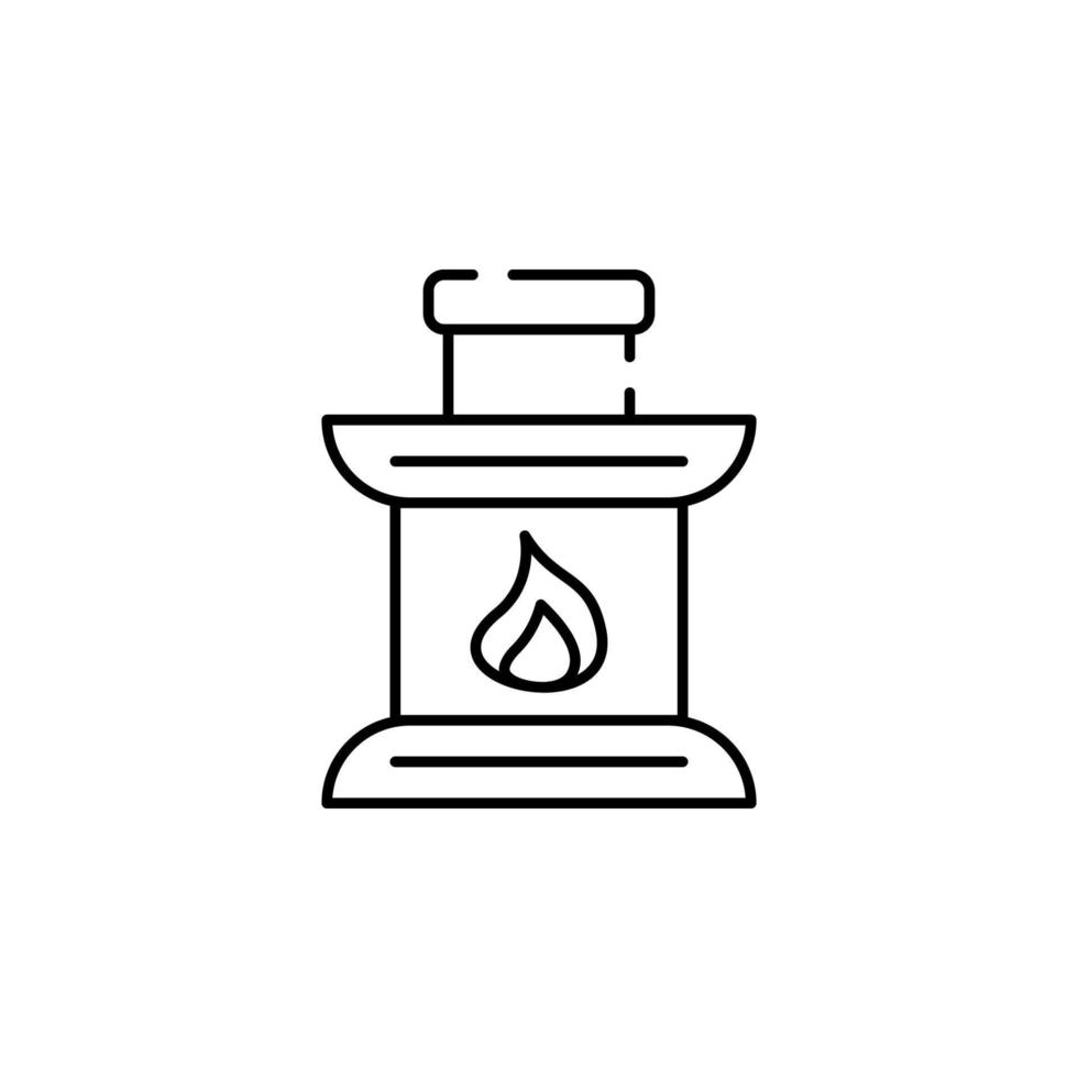 Kamin, Ofen Vektor Symbol Illustration