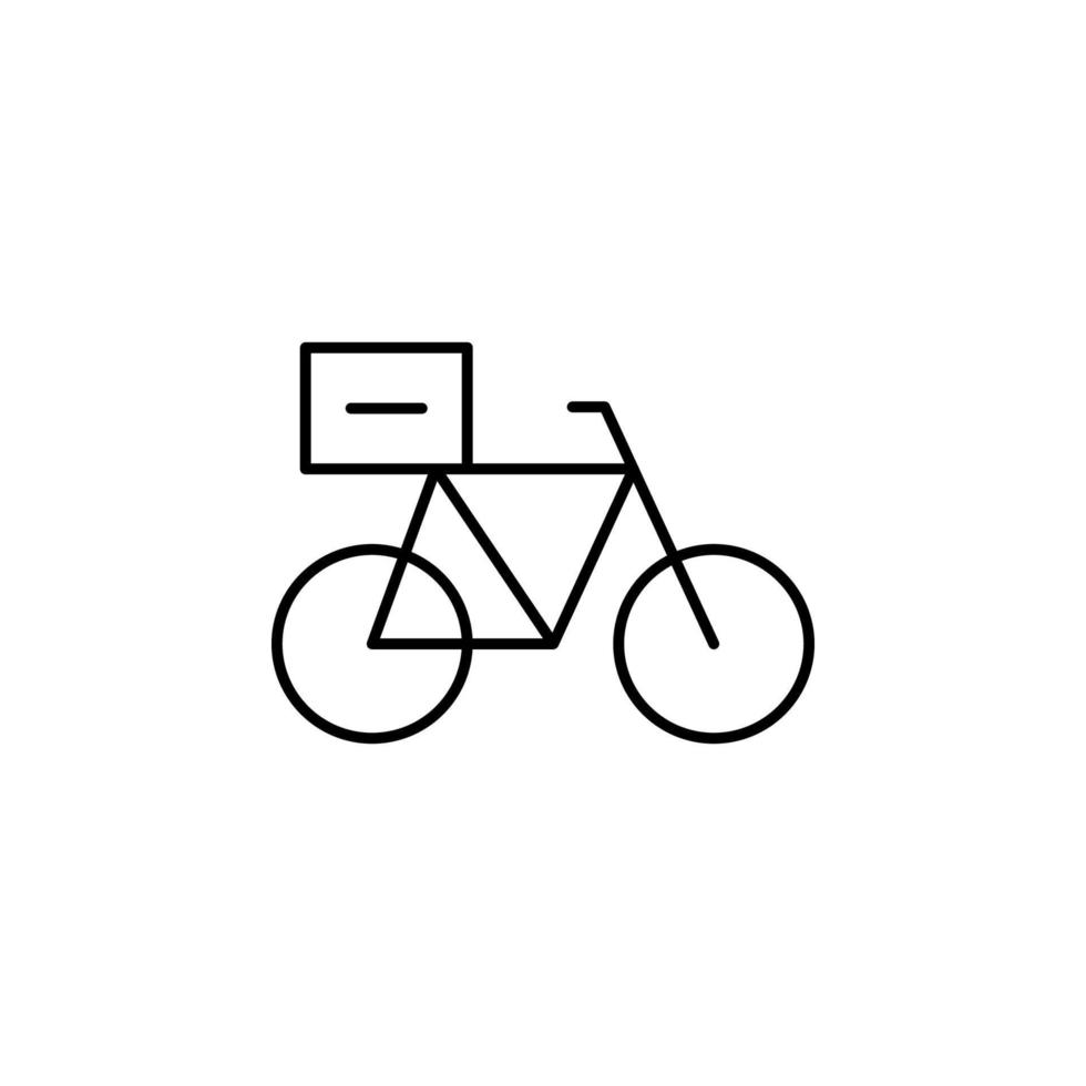 leverans cykel vektor ikon illustration
