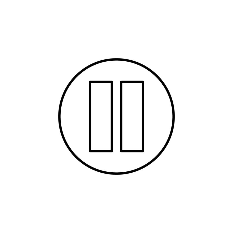 Pause Zeichen Vektor Symbol Illustration