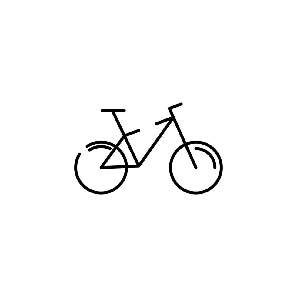 en cykel vektor ikon illustration