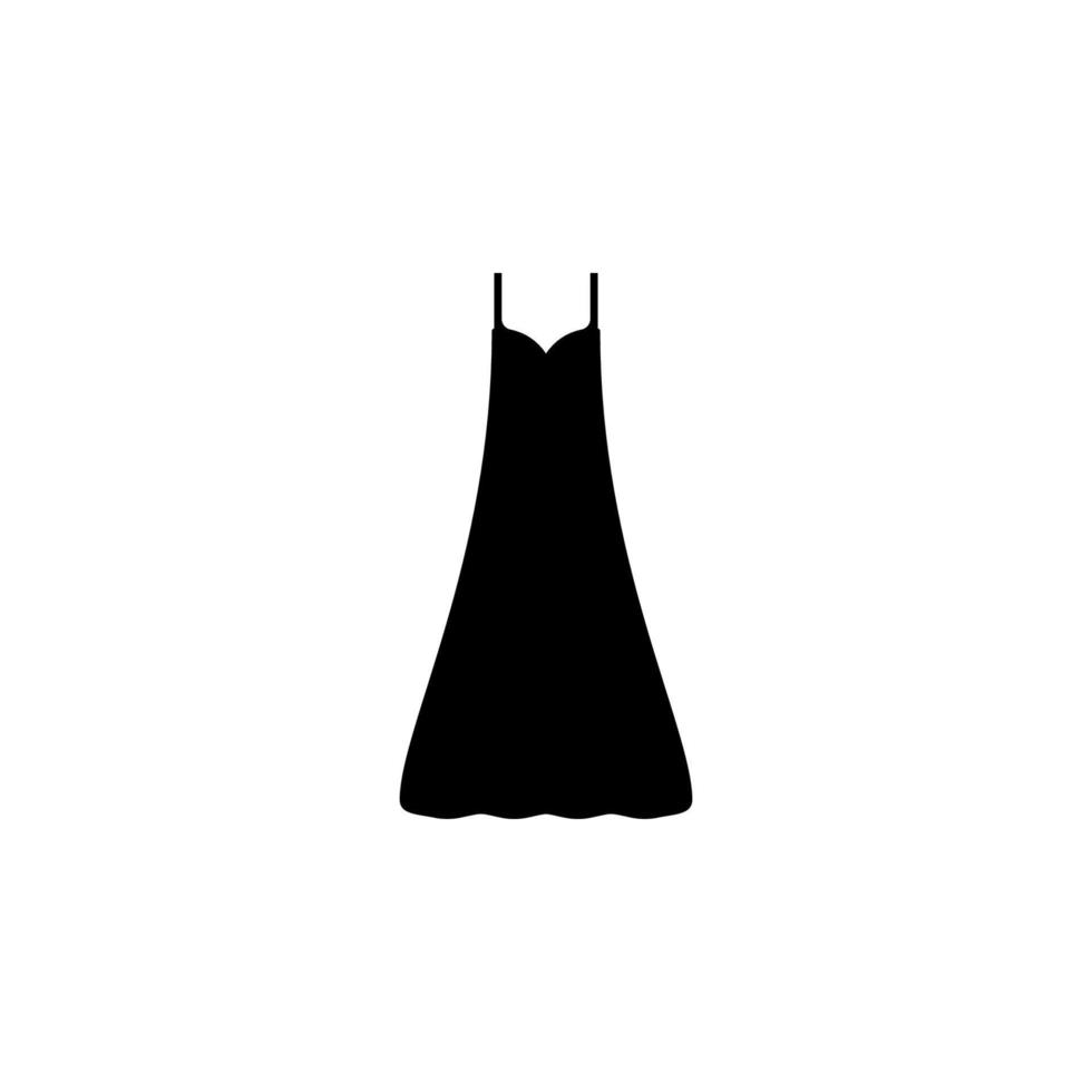 Abend Kleid Vektor Symbol Illustration