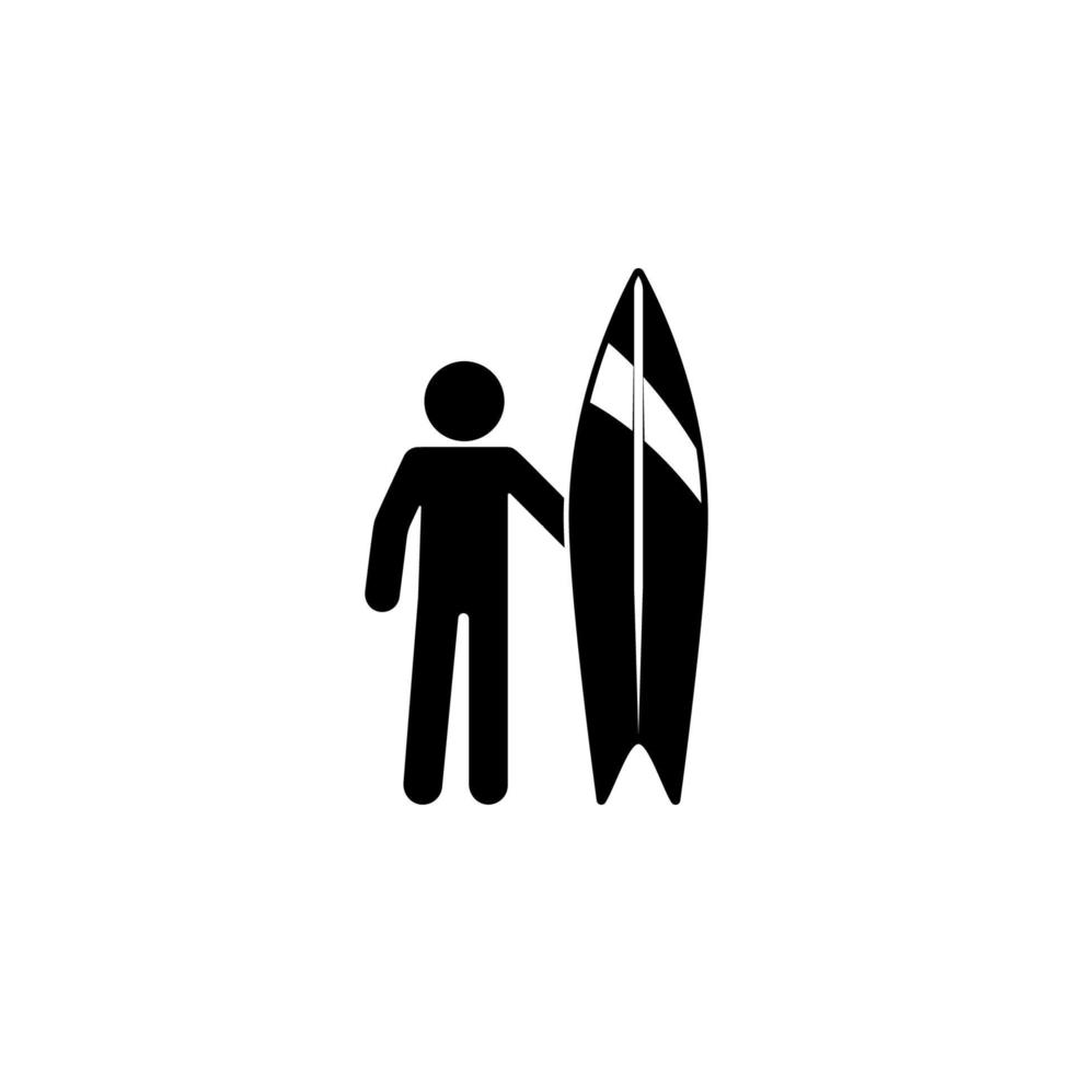 surfare vektor ikon illustration