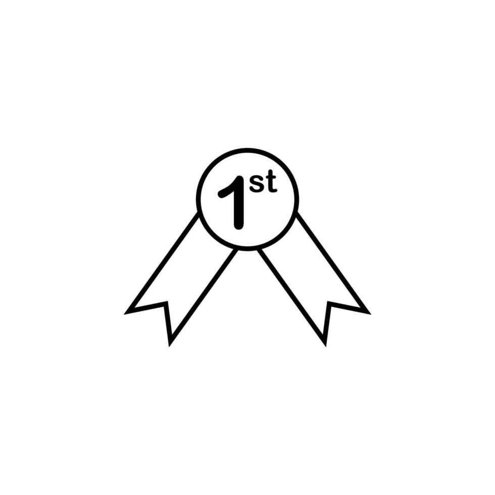högsta betyg högsta betyg medalj vektor ikon illustration