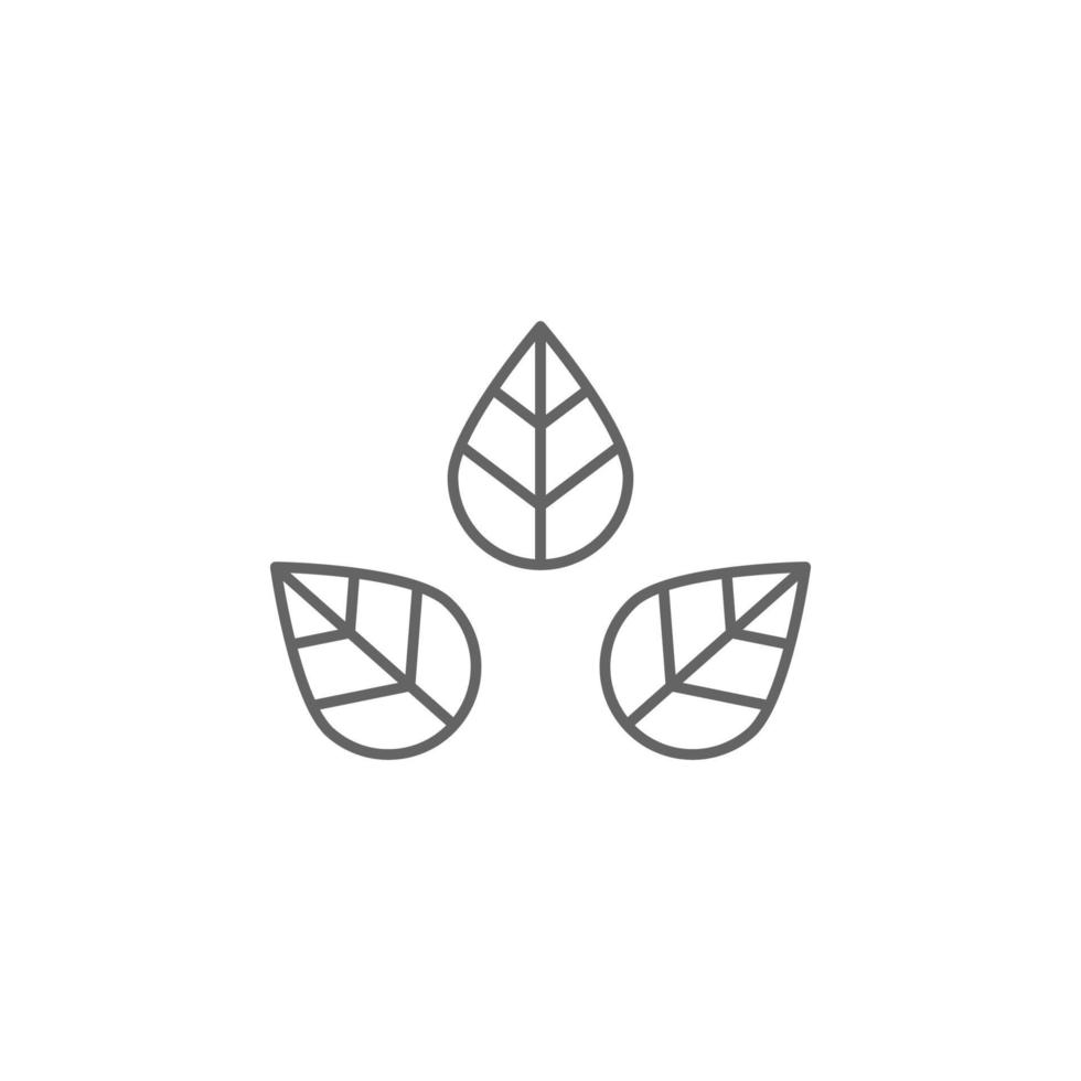 Eukalyptus, Marihuana Vektor Symbol Illustration