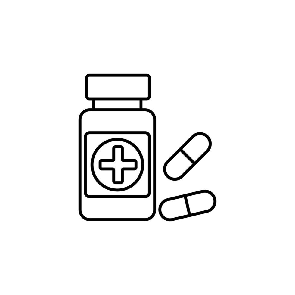 medicin kapsel vektor ikon illustration