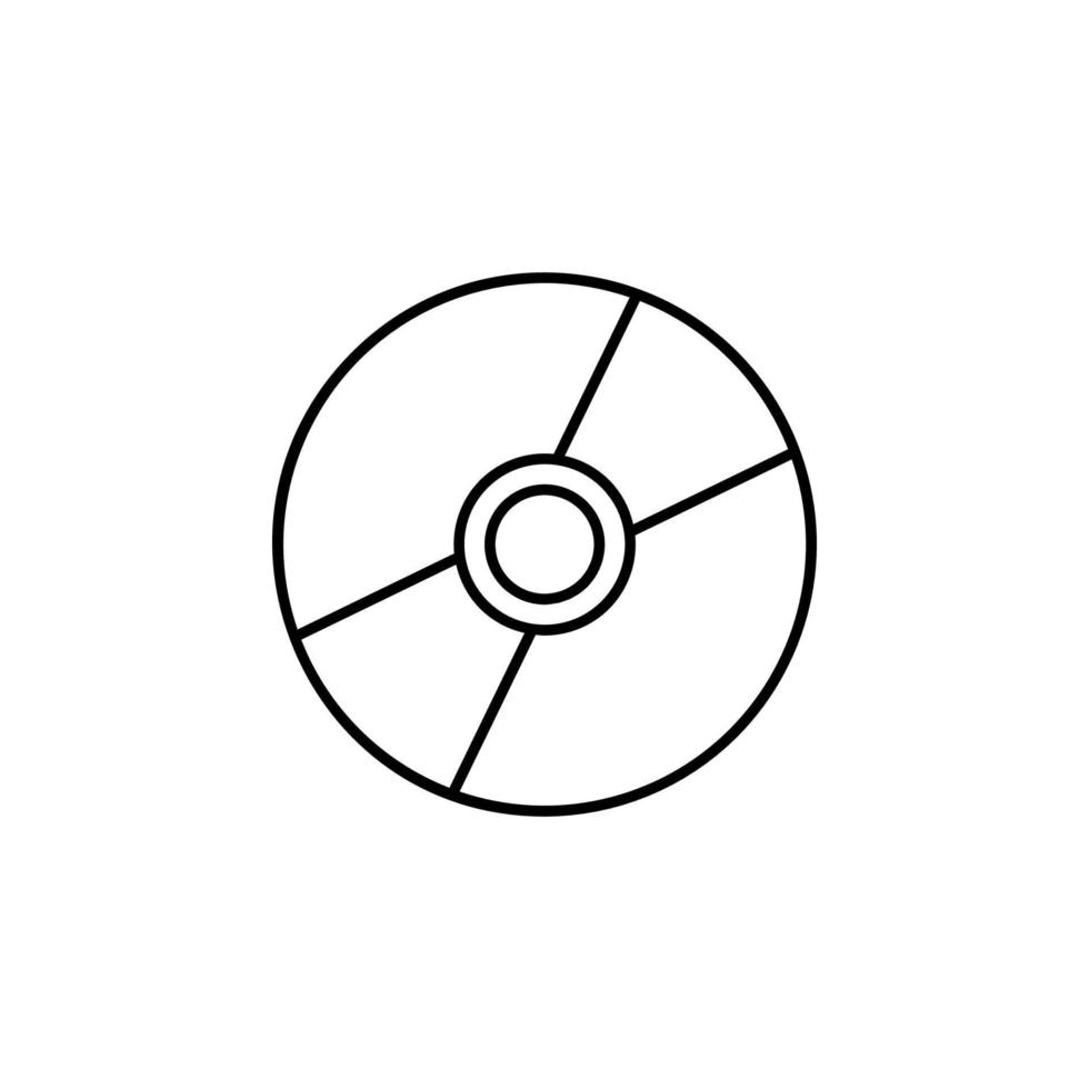 CD disk vektor ikon illustration