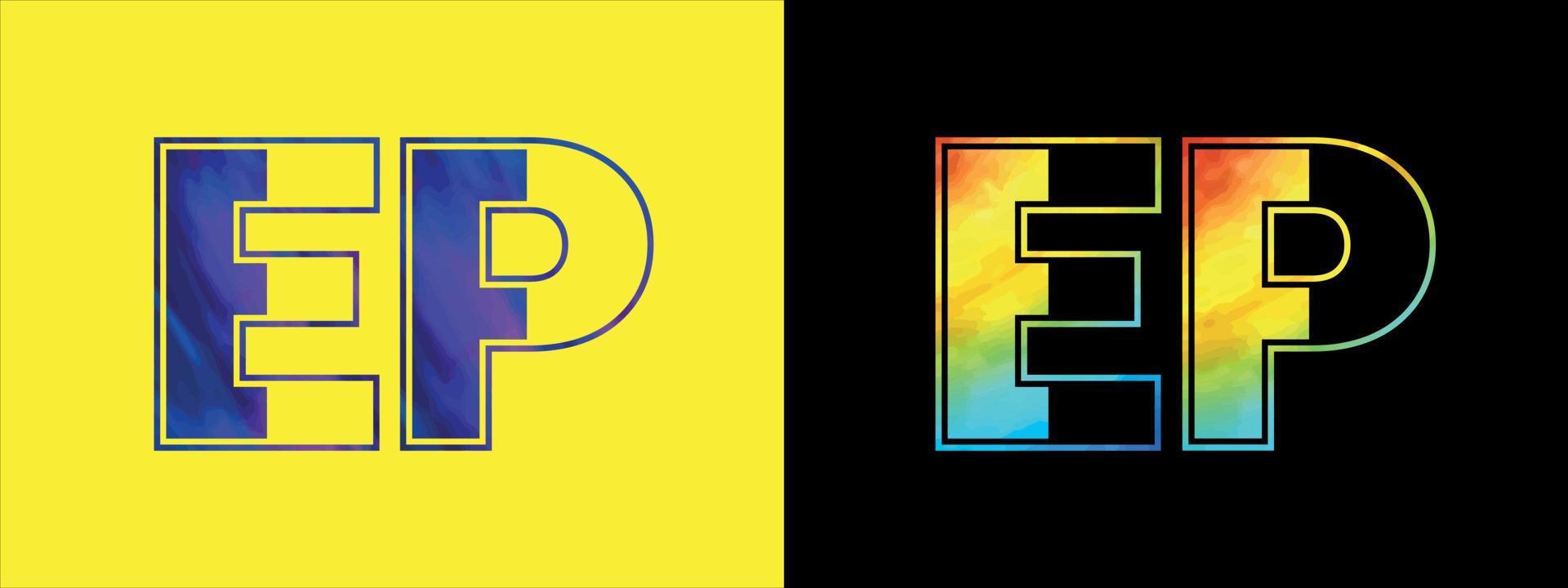 Brief ep Logo Design Vektor Vorlage. kreativ modern luxuriös Logo zum korporativ Geschäft Identität