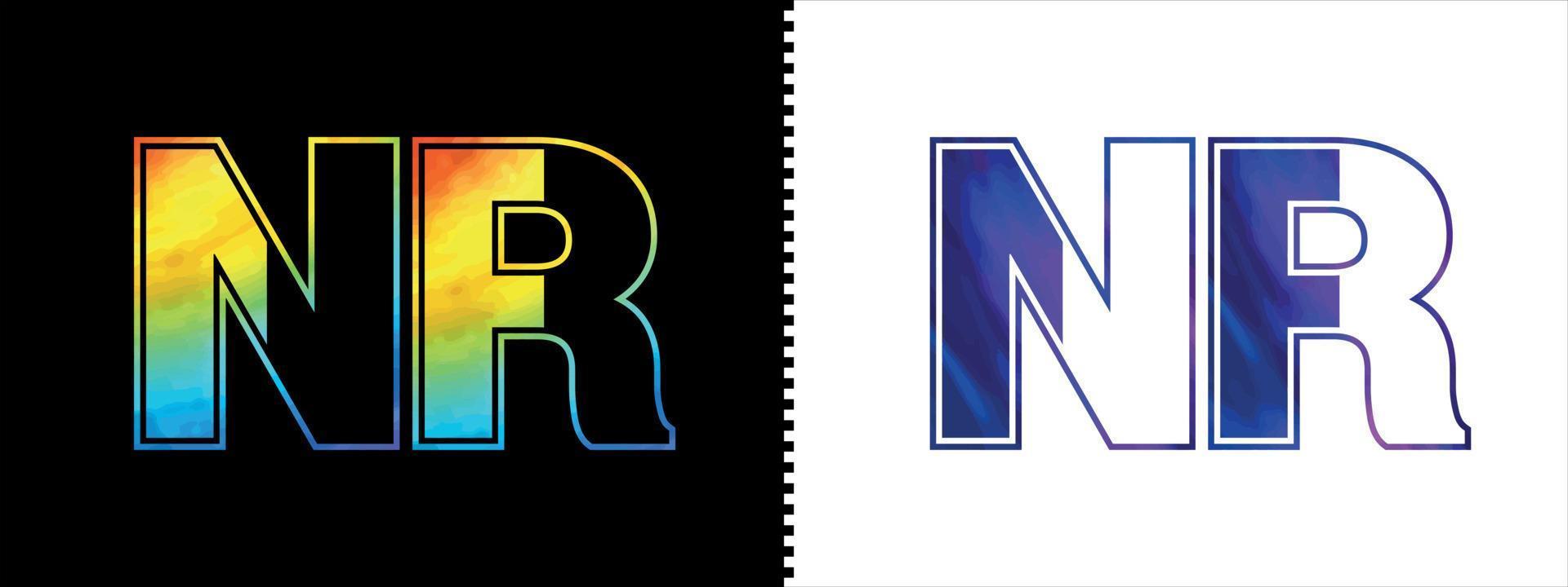 Brief nr Logo Design Vektor Vorlage. kreativ modern luxuriös Logo zum korporativ Geschäft Identität