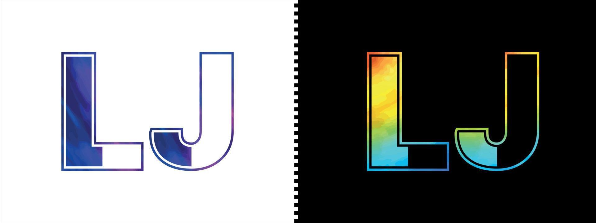 unik lj brev logotyp ikon vektor mall. premie eleganta alfabet logotyp design för företags- företag