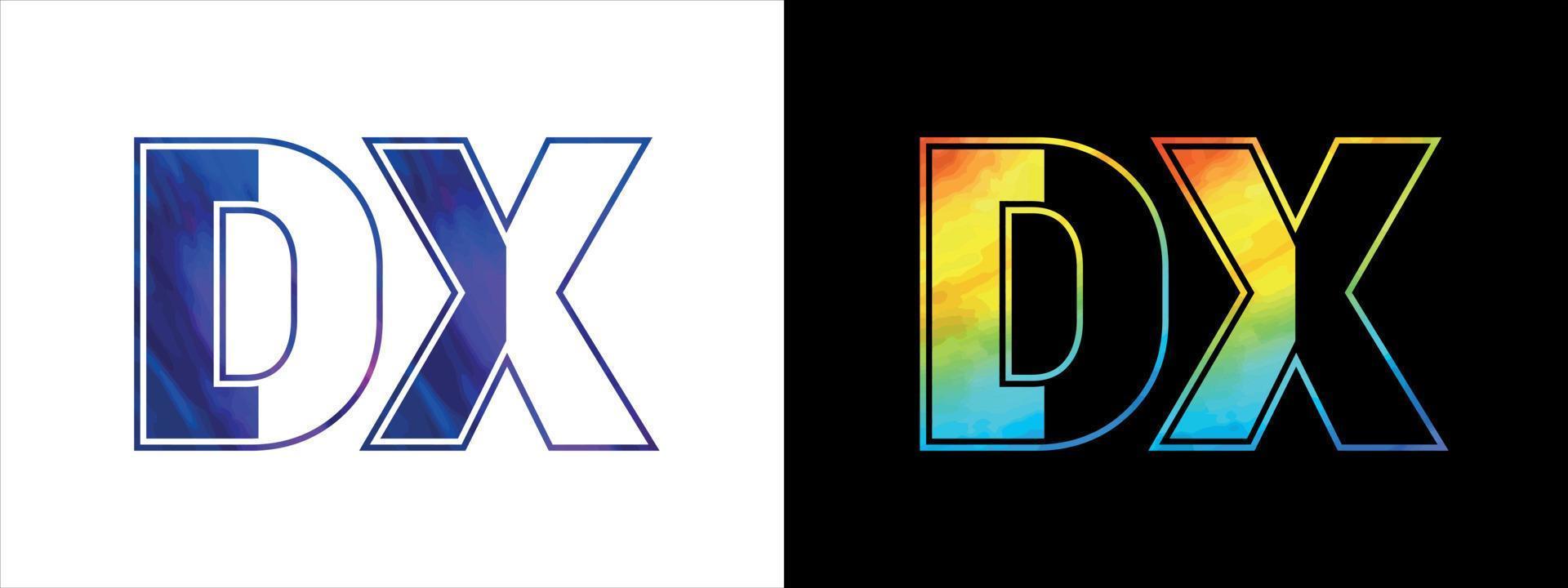 einzigartig dx Brief Logo Symbol Vektor Vorlage. Prämie stilvoll Alphabet Logo Design zum korporativ Geschäft