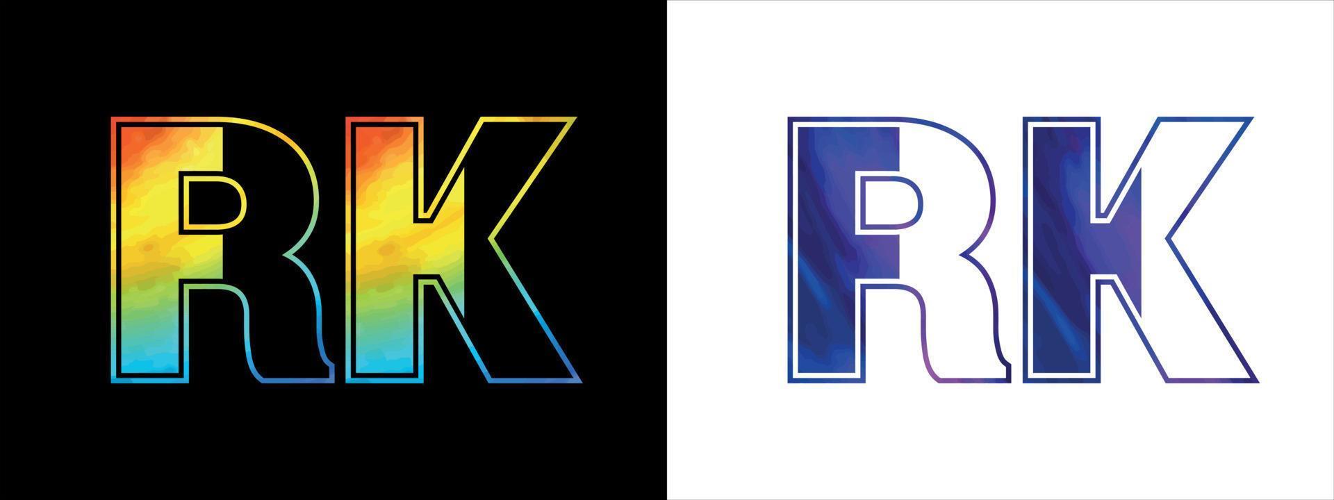 einzigartig rk Brief Logo Symbol Vektor Vorlage. Prämie stilvoll Alphabet Logo Design zum korporativ Geschäft