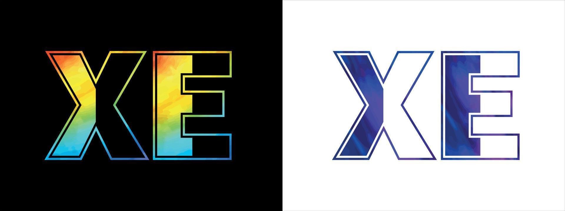 Brief xe Logo Design Vektor Vorlage. kreativ modern luxuriös Logo zum korporativ Geschäft Identität