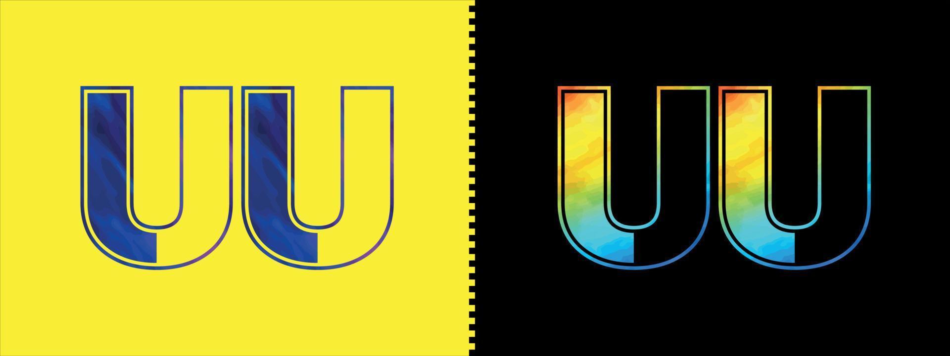 Brief uu Logo Design Vektor Vorlage. kreativ modern luxuriös Logo zum korporativ Geschäft Identität