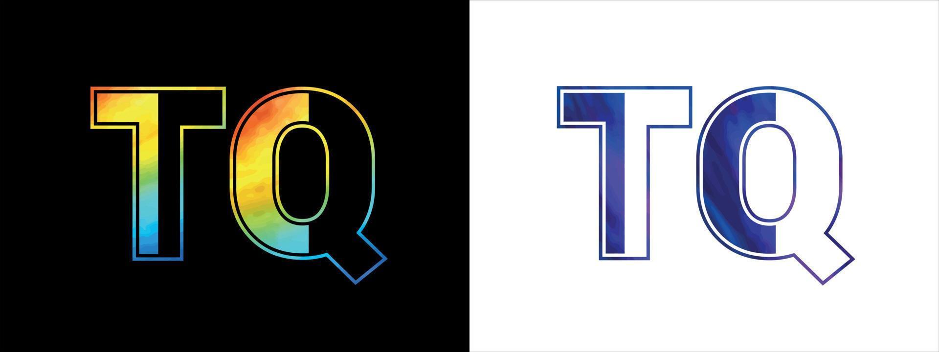 första brev tq logotyp ikon vektor design mall. premie lyxig logotyp för företags- företag identitet