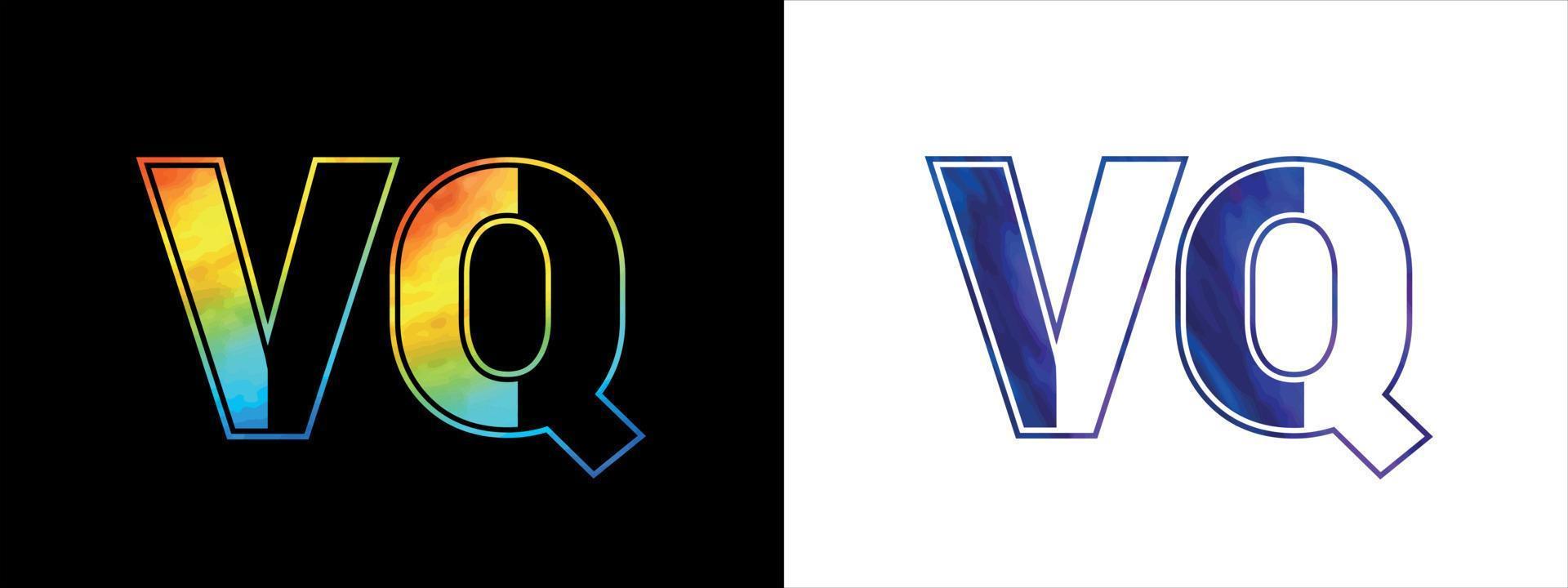 Brief vq Logo Design Vektor Vorlage. kreativ modern luxuriös Logo zum korporativ Geschäft Identität