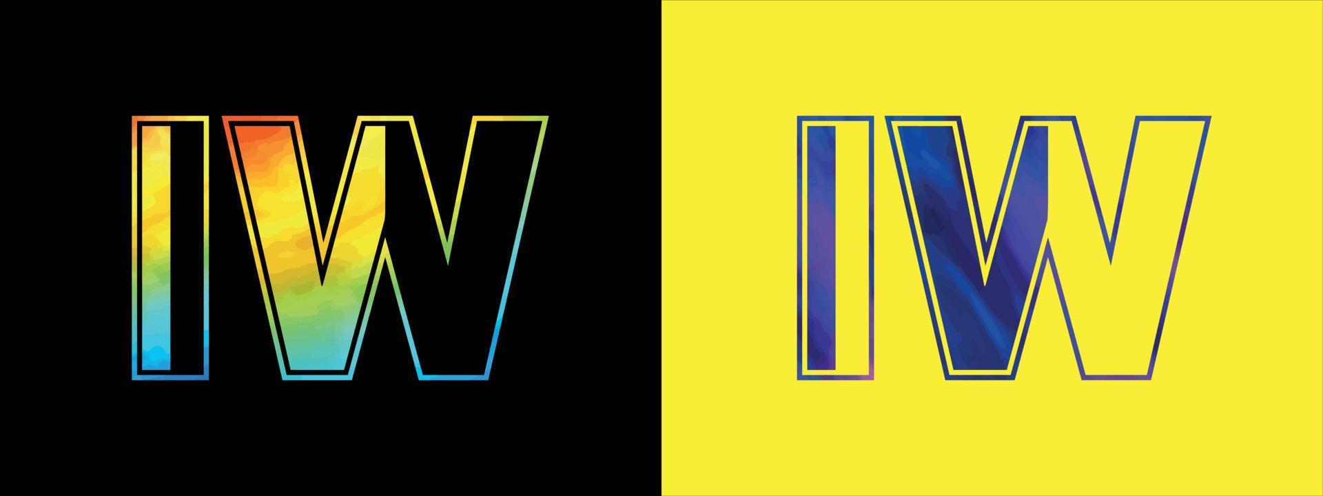 brev i W logotyp design vektor mall. kreativ modern lyxig logotyp för företags- företag identitet