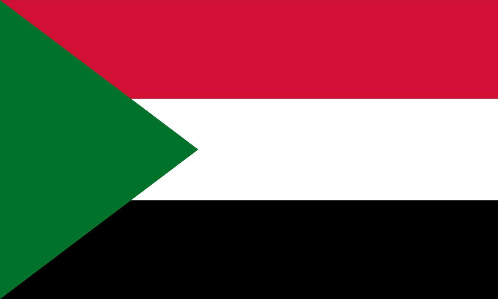 Sudan Flagge Land. Illustrator Vektor