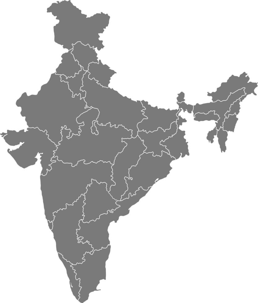 indisk karta vektor