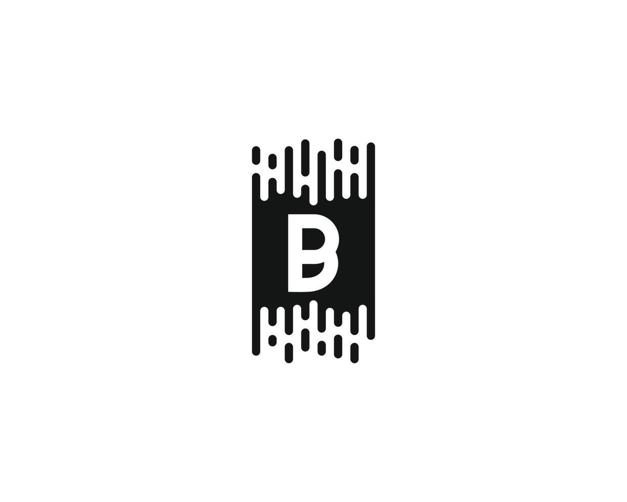 kreativ brev b logotyp design vektor mall