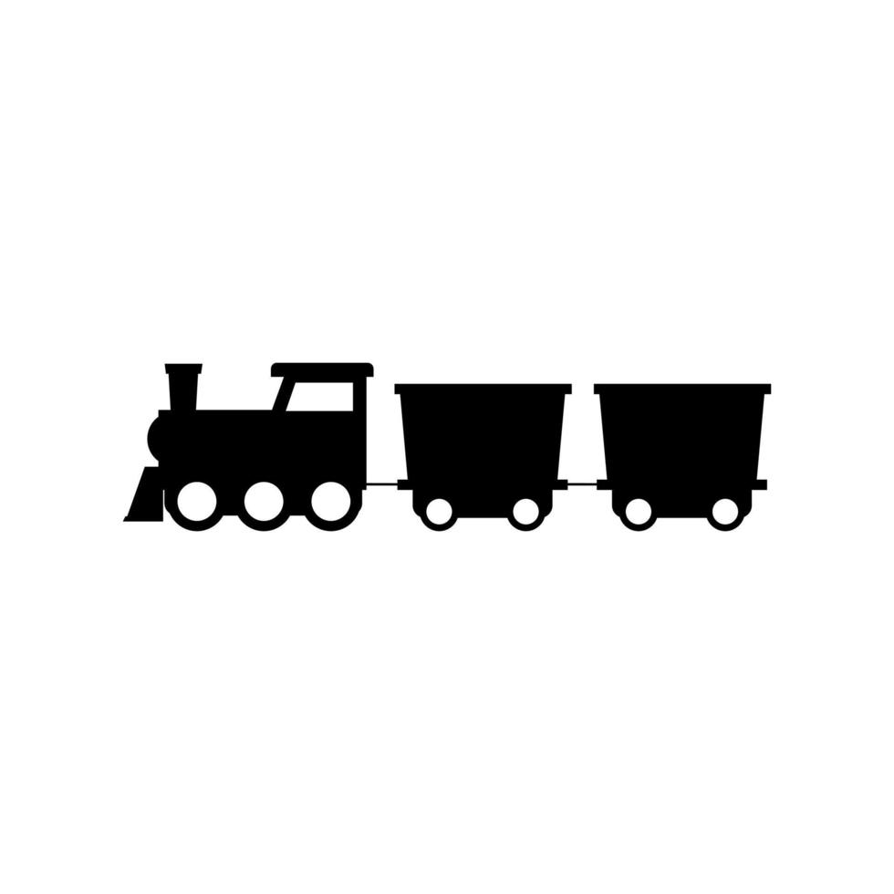 Kinder Zug Symbol Vektor. Öffentlichkeit Transport Illustration unterzeichnen. Eisenbahn Symbol. vektor