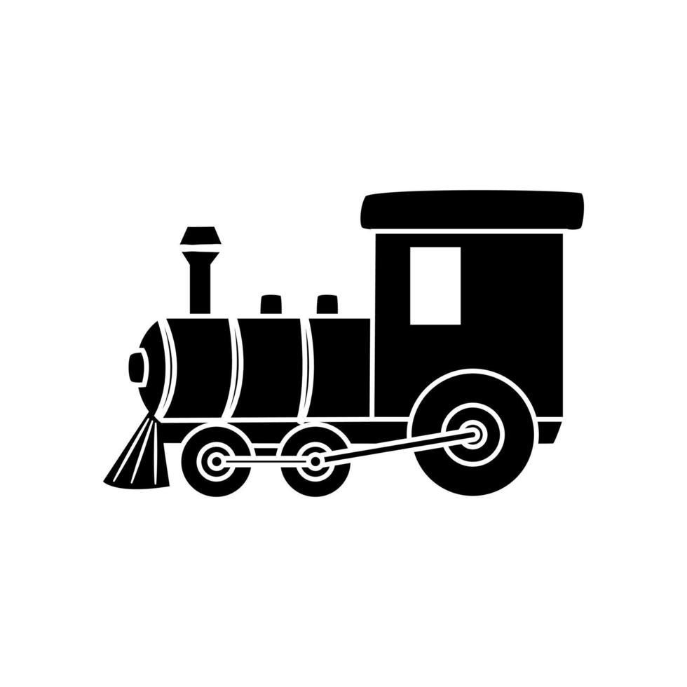 Kinder Zug Symbol Vektor. Öffentlichkeit Transport Illustration unterzeichnen. Eisenbahn Symbol. vektor