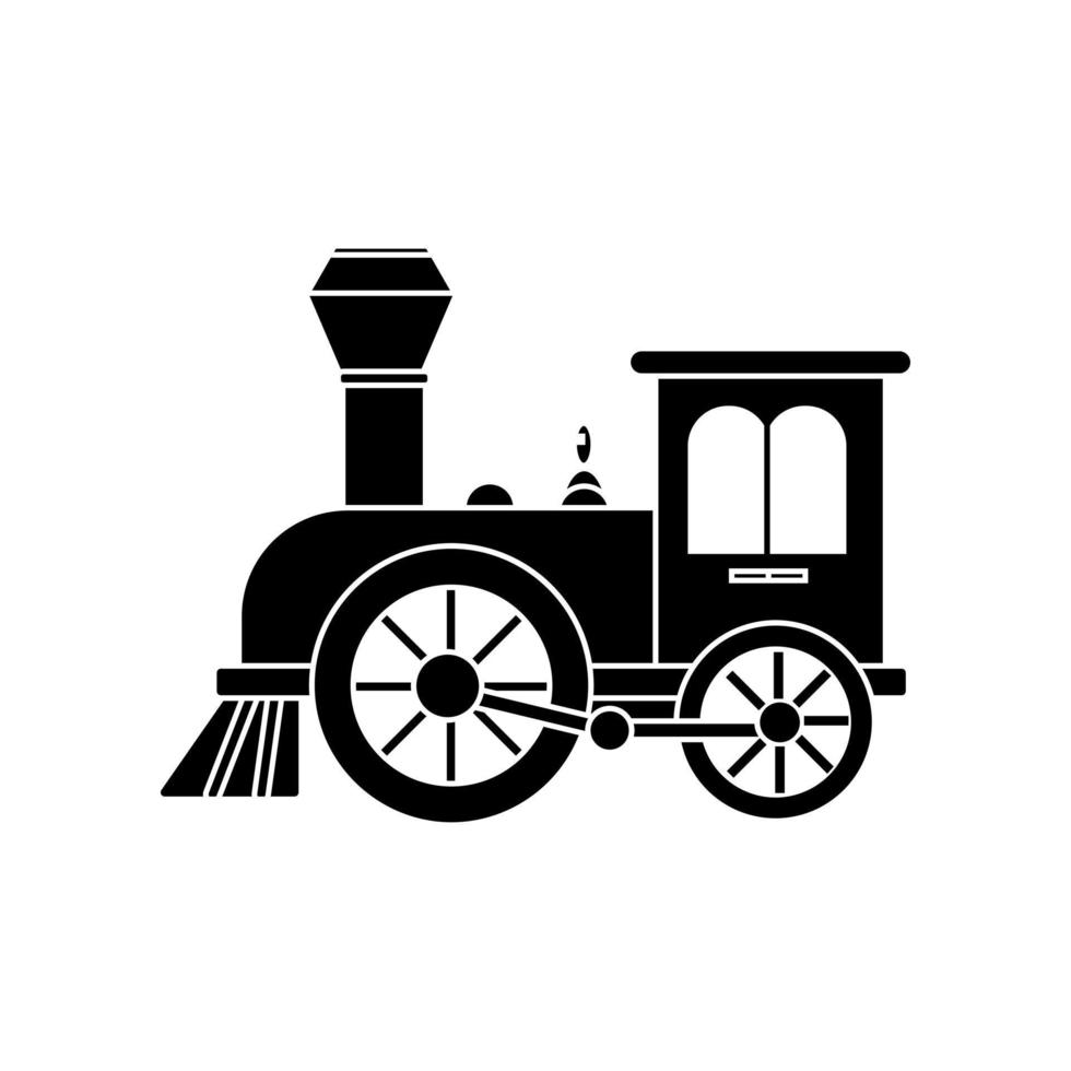 Kinder Zug Symbol Vektor. Öffentlichkeit Transport Illustration unterzeichnen. Eisenbahn Symbol. vektor