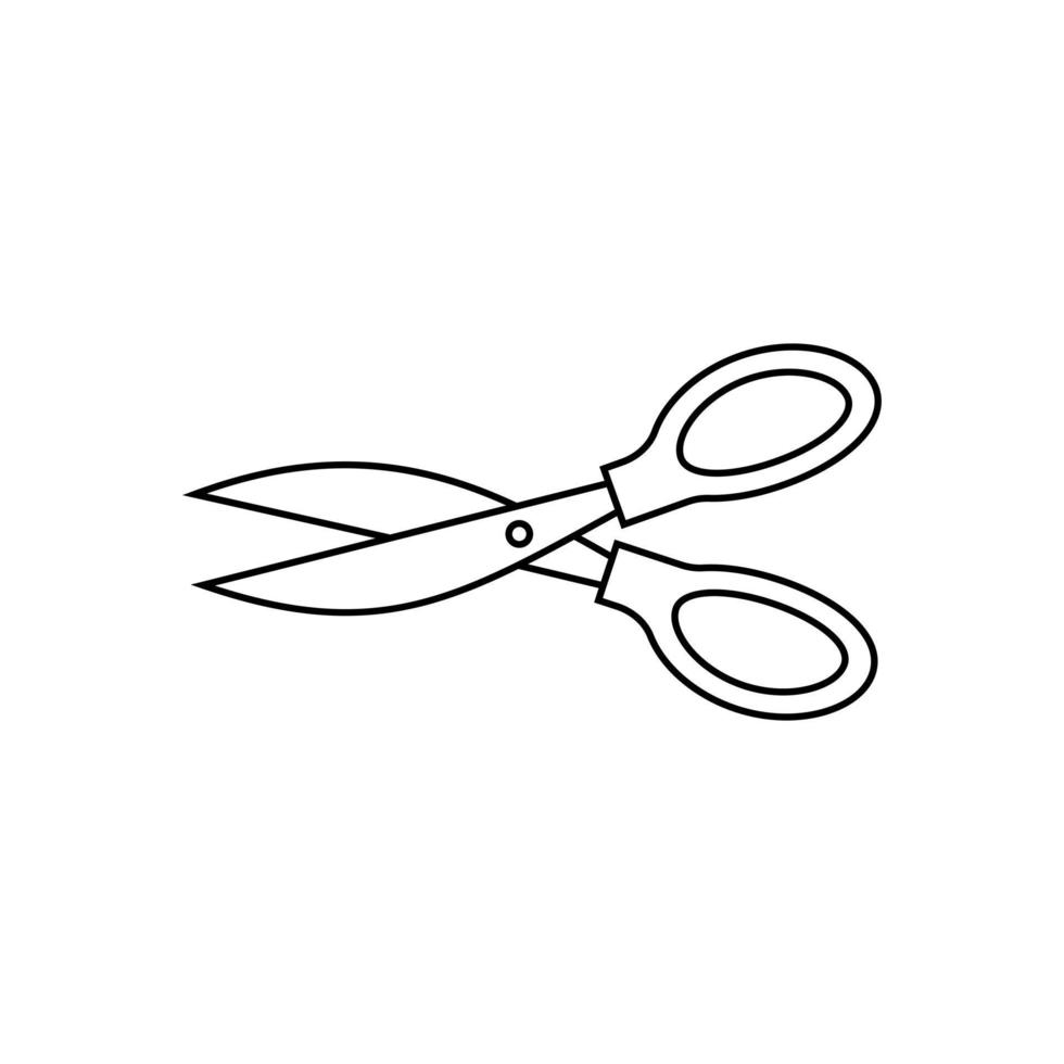 sax vektor ikon. barberare illustration tecken. skära symbol. frisör logotyp.