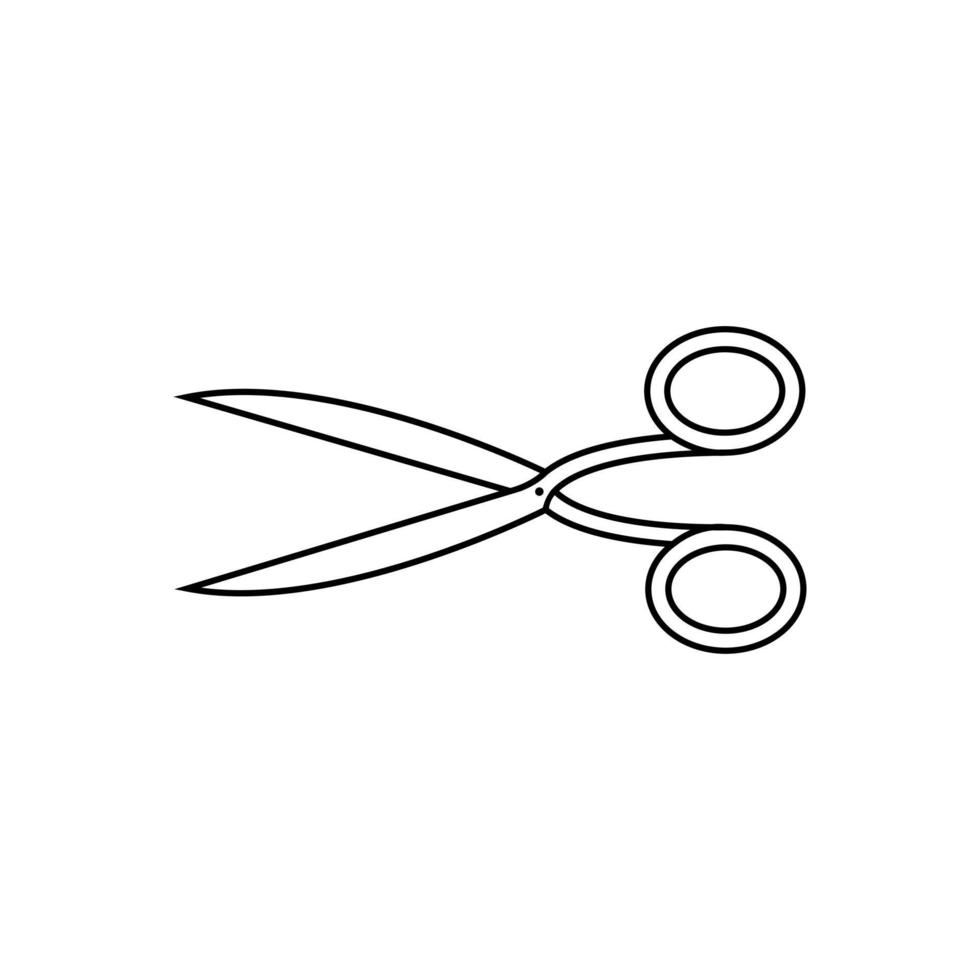 Schere Vektor Symbol. Barbier Illustration unterzeichnen. Schnitt Symbol. Friseur Logo.