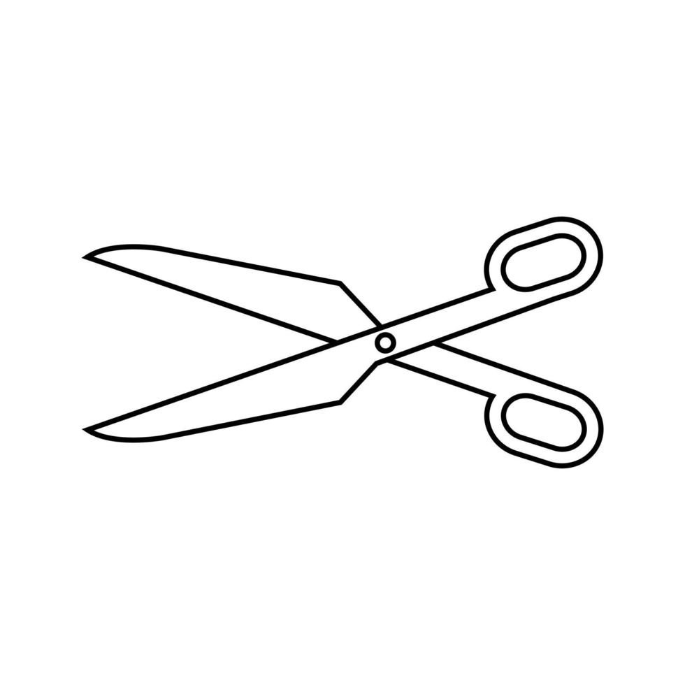 Schere Vektor Symbol. Barbier Illustration unterzeichnen. Schnitt Symbol. Friseur Logo.