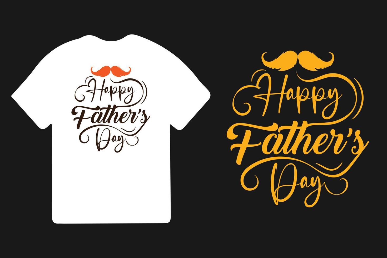 Väter Tag T-Shirt Design, glücklich Väter Tag Typografie, Papa T-Shirts Design. vektor